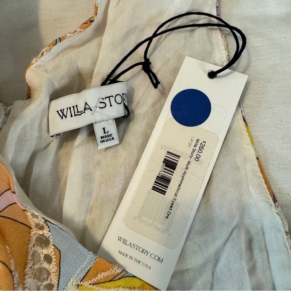 NEW Willa Story Large Mia Dress ~ Sundress Eyelet Halter Colorful Ruffled - Picture 8 of 10